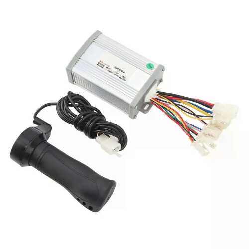 24V 800W Elcykel Borstad Motor Controller Kit Borst Motor Speed Controller med Twist Grip Set 1