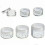 20pcs 3g-20g Empty Clear Plastic Sample Container Cosmetic Jar Lotion Nail Make Up Powder Pot 5