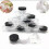 20pcs 3g-20g Empty Clear Plastic Sample Container Cosmetic Jar Lotion Nail Make Up Powder Pot 2