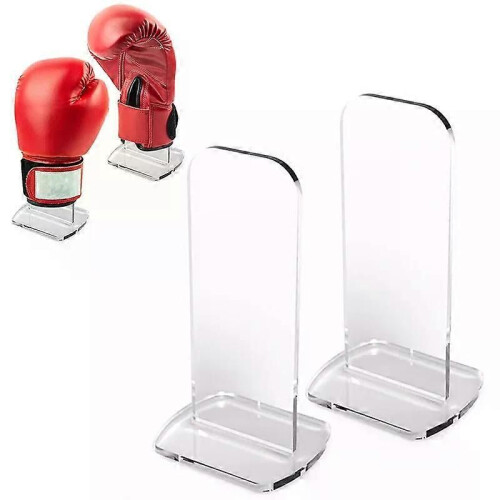 Supporto per guantoni da boxe in acrilico da 2 pezzi, supporto facile per casa, camera da letto, ufficio, 1