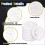 200 Pcs 177 Inch/ 45 mm Plastic Insulation Washers Load Spreading Polypropylene Washers for Fixing & 3