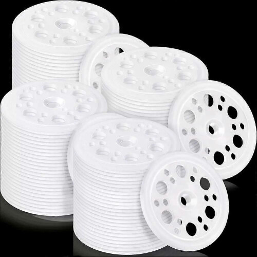 200 Pcs 177 Inch/ 45 mm Plastic Insulation Washers Load Spreading Polypropylene Washers for Fixing & 1