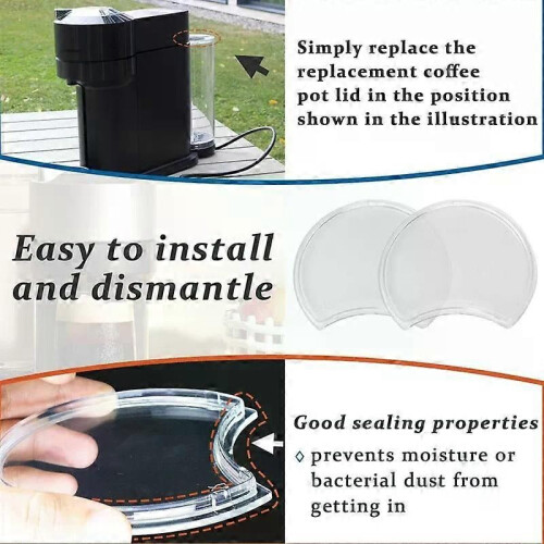 Coperchio di ricambio per serbatoio dell'acqua da 2 pezzi per Nespresso compatibile con Vertuo Next 1