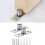 2Pcs Edelstahl Scheunentor Roller Boden Guide Schiebetür Hardware Zubehör Set 4