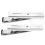 2Pcs Foldable Microwave Oven Shelf Rack Stainless Steel Support Frame Stretch Adjustable Wall Mount 5