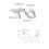 Supporto per giochi Zapper da 2 pezzi per telecomando Nintendo Wii, controller destro e sinistro, accessori 2