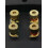 2 stuks luidsprekerkabelconnectoren, koperen luidsprekerbedradingsogen, gouden luidsprekerbedradingsogen, 4