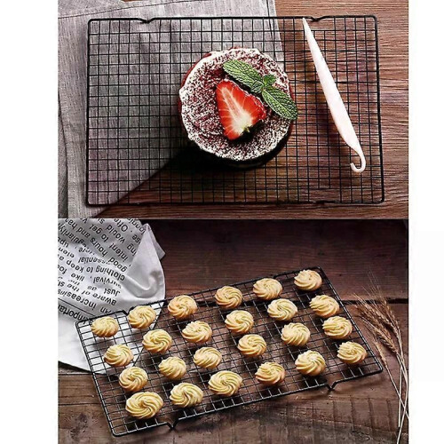 Supporto per raffreddamento per torte in metallo antiaderente da 28*255 cm, per biscotti, pane e muffin 1
