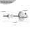 2Pcs Wc Sitz Scharnier Einstellbare Knopf Wc Für Sitz Scharnier Wc Sitz Fix Fitting Edelstahl 4