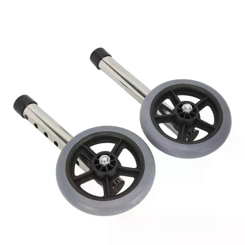 2pcs Walker Wheels Universal Walker Wheels Replacement 6 Adjustable Height Rollator Wheels Accessories 1