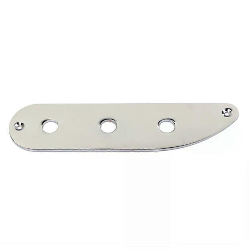 3 hål metall elektrisk gitarr bro kontrollplatta för TL stil basgitarr GE214 (silver) 1