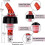 Vertedor automático de botellas con medidor de 30 ml, vertedor de botellas, vertedor de botellas de 2