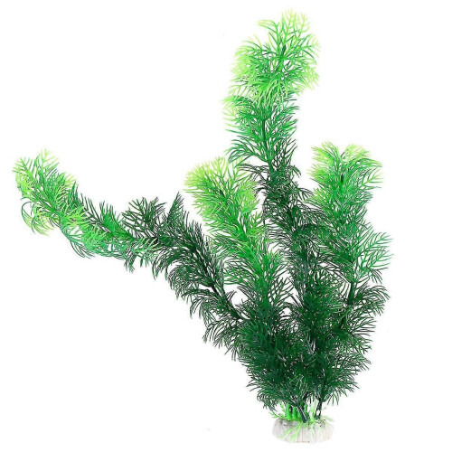 Acquario artificiale in plastica verde da 30 cm, decorazione realistica e sicura 1