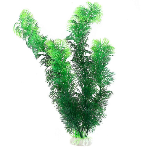Acquario artificiale in plastica verde da 30 cm, decorazione realistica e sicura 2