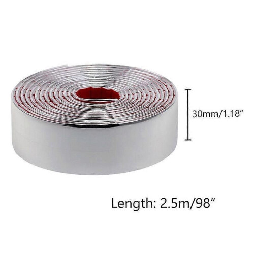 Cinta autoadhesiva cromada para molduras de coche, 30 mm x 25 m 1