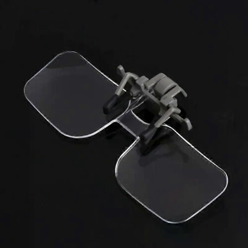 Lupa estilo gafas 2X con clip para leer 2