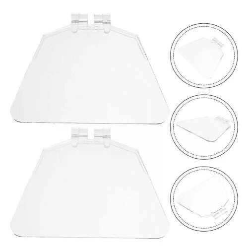 4 Pcs Transparent Plastic Durable Eye Cover Bench Protector Replacement For Tools Accessories Abrasive 1