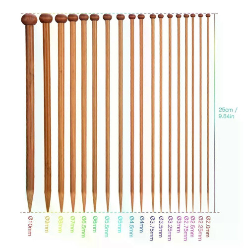 36 PCS Stricknadeln Single Point Carbonized Stricknadeln Punktschutz DIY Handmade 1