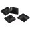 4 tapas protectoras para postes de cerca, de plástico, para decoración de jardines, de madera de 3 5/8" 3
