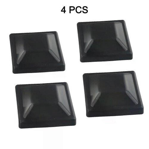 4 tapas protectoras para postes de cerca, de plástico, para decoración de jardines, de madera de 3 5/8" 1