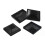 4 tapas protectoras para postes de cerca, de plástico, para decoración de jardines, de madera de 3 5/8" 4