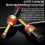 4Pcs Hifi Speaker Terminal Binding Post Pure Copper Gold Plated Amplifier Connector Replacement For 3