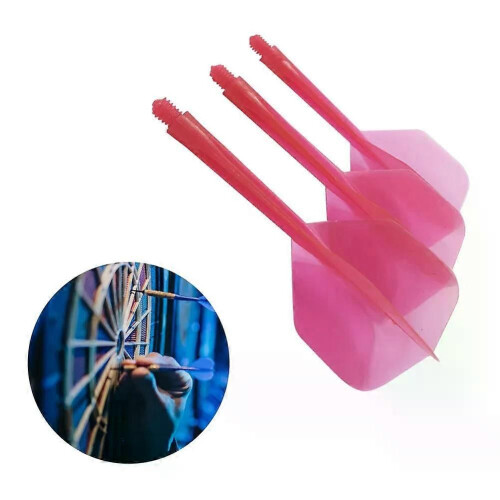 3 pezzi di freccette professionali in plastica, freccette integrate e alette 2BA anti-caduta, resistenti 1