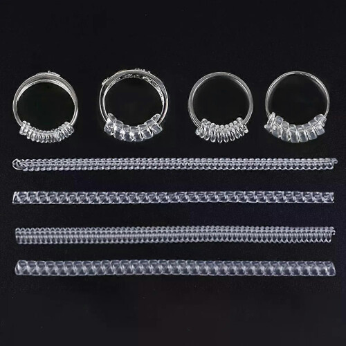 4 stücke Unsichtbare Ring Größe Einsteller Für Lose Ringe Ring Schutz Einsteller Spirale Ring Dichtung 2