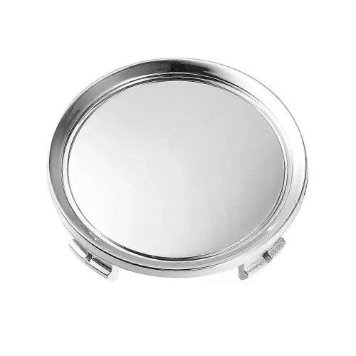 4 pezzi 75 mm Coprimozzo universale per ruote Coprimozzo cromato argento ABS Plastica Coprimozzo per 2