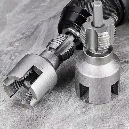 4-point Water Pipe Inner Hole Wire Opener for Hand Drill PVC Pipe Threader Maker KitUniversal Detachable 1