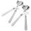 4Pcs Stainless Steel Dessert Spoons Practical Curving Coffee Stirring Spoons (Silver) 5