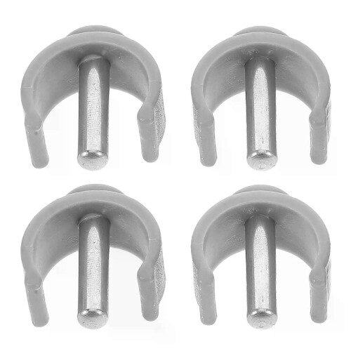 4 Pcs Fold Walker Clamp Telescopic Walking Sticks Crutches Padding Abs Buckle Latch 1