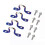 Lot de 4 boucles de fixation pour corde de ramassage, pour modification de la benne de camionnette, 4