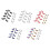 Lot de 4 boucles de fixation pour corde de ramassage, pour modification de la benne de camionnette, 5