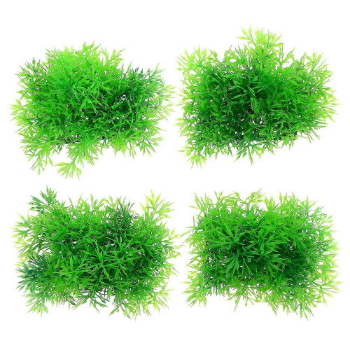 4pcs Artificial Aquarium Plants Fish Tank Simulation Grass Landscape Decor 1