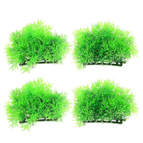 4pcs Artificial Aquarium Plants Fish Tank Simulation Grass Landscape Decor 2