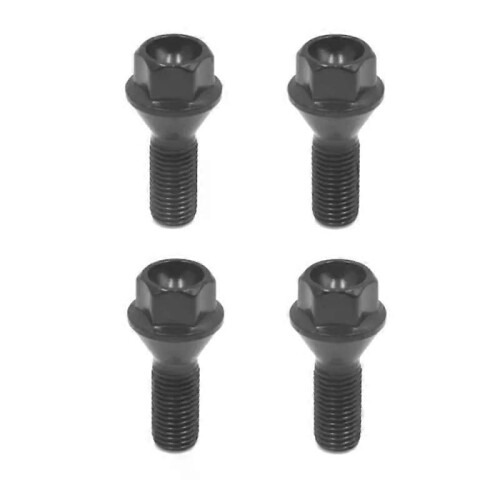 4Pcs Schwarz Rad Bolzen Radmutter für BMW E30 E36 E46 E60 E90 36136781150 1