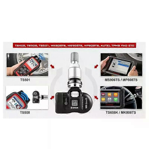 Sensor TPMS programable de 4 piezas para el sistema de monitoreo de presión de neumáticos AUTEL, sensor 1