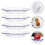 4 Pcs Enamel Plate Multi-function Dish Multifunction Sashimi Food Steamed Plates Kitchen Dishes Flat 3