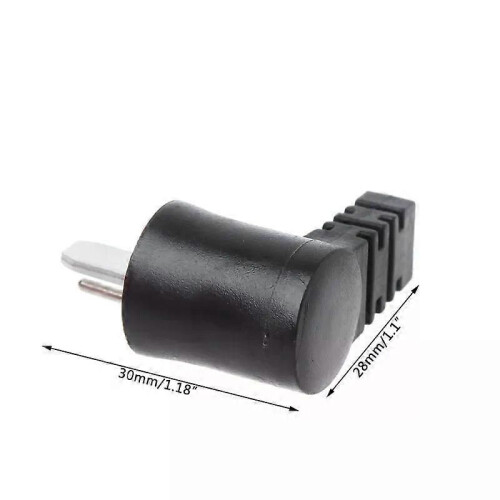 5 Pcs 2 Pin Din Right HiFi Speaker Plug Cable o Screw Solder Connector 1