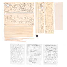 Ship Model 1/100 Scale Skill Development Wooden