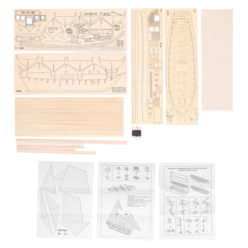 Ship Model 1/100 Scale Skill Development Wooden
