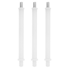 Bathtub Brush Handle Bar 3pcs White Iron For Hotel Use