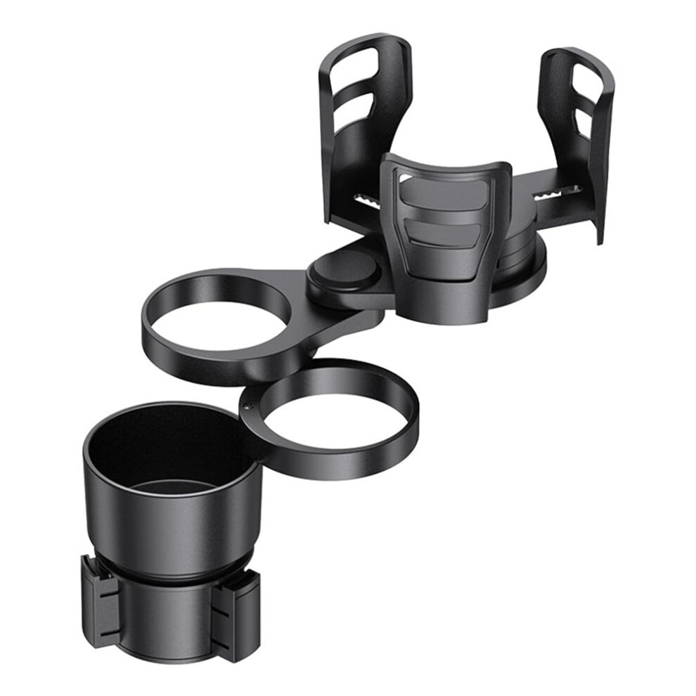Cup Holder Universal Car Accessories Drink Holder For Bottles And Cups, Durable Plastic Compatible With Most Vehicles Black 6038364961136