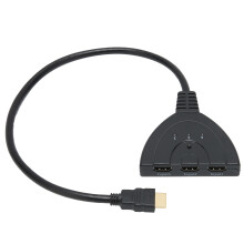 Hub de commutation HDMI à 3 ports, 3 entrées et 1 sortie, 1080P, noir
