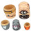 6PCS Dog Nesting Dolls Wooden Handmade Decorative 13