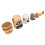 6PCS Dog Nesting Dolls Wooden Handmade Decorative 7