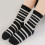 5 Pairs Kids Socks Soft Combed Cotton Black White 12