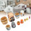 6PCS Dog Nesting Dolls Wooden Handmade Decorative 11