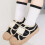 5 Pairs Kids Socks Soft Combed Cotton Black White 13